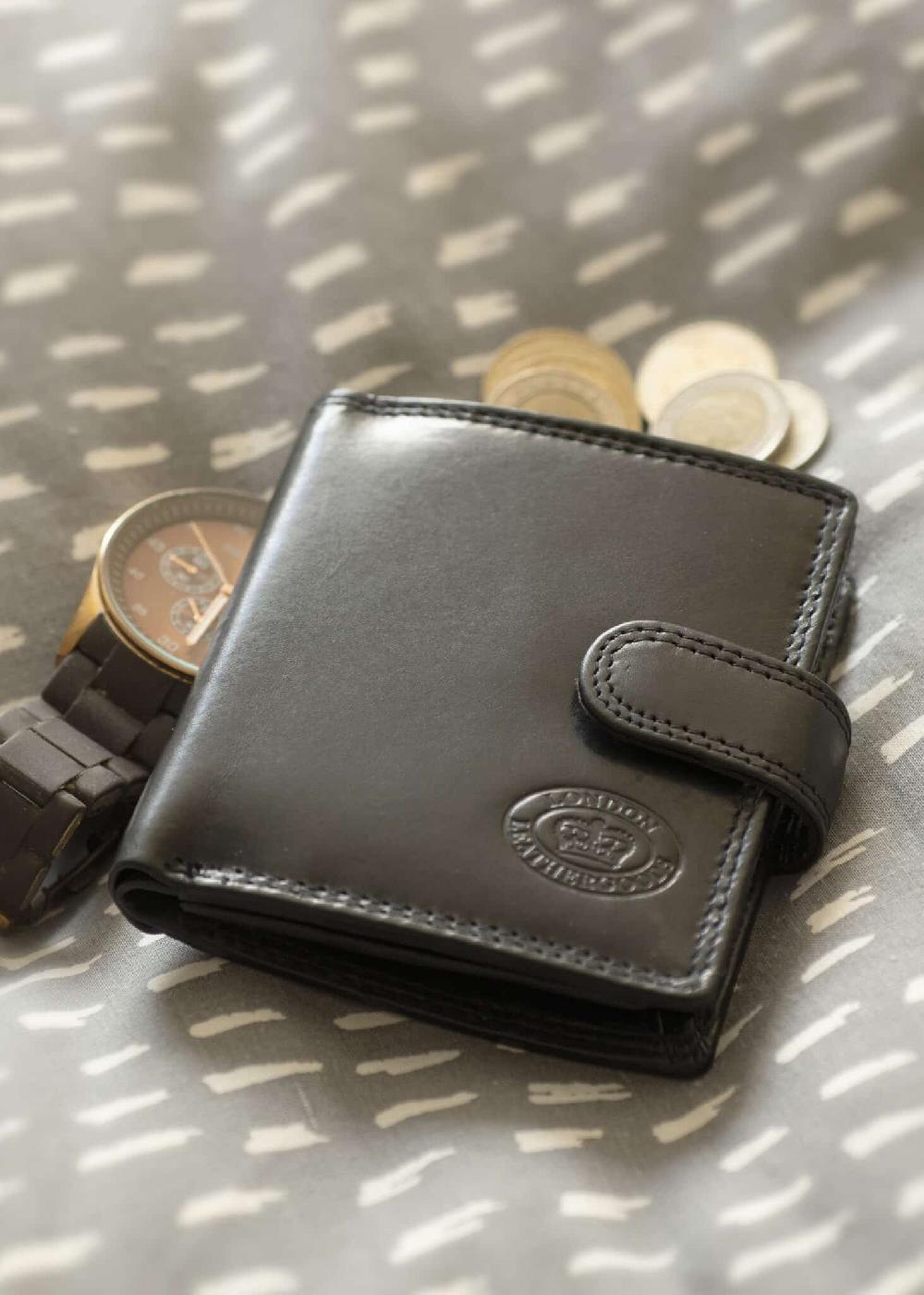 lambland Leather Triple Fold Wallet Coin Holder