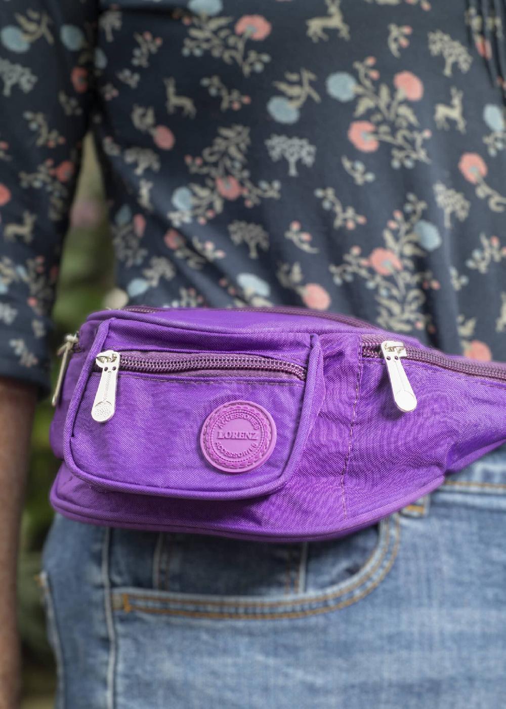 lambland Lightweight Crinkle Canvas Bum Bag