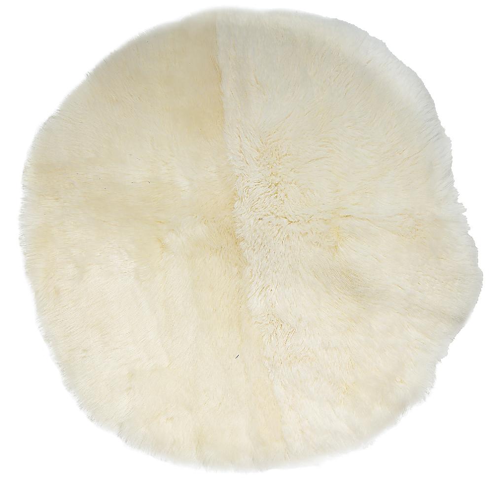 Lambland Luxury Ivory Circular Sheepskin Rugs