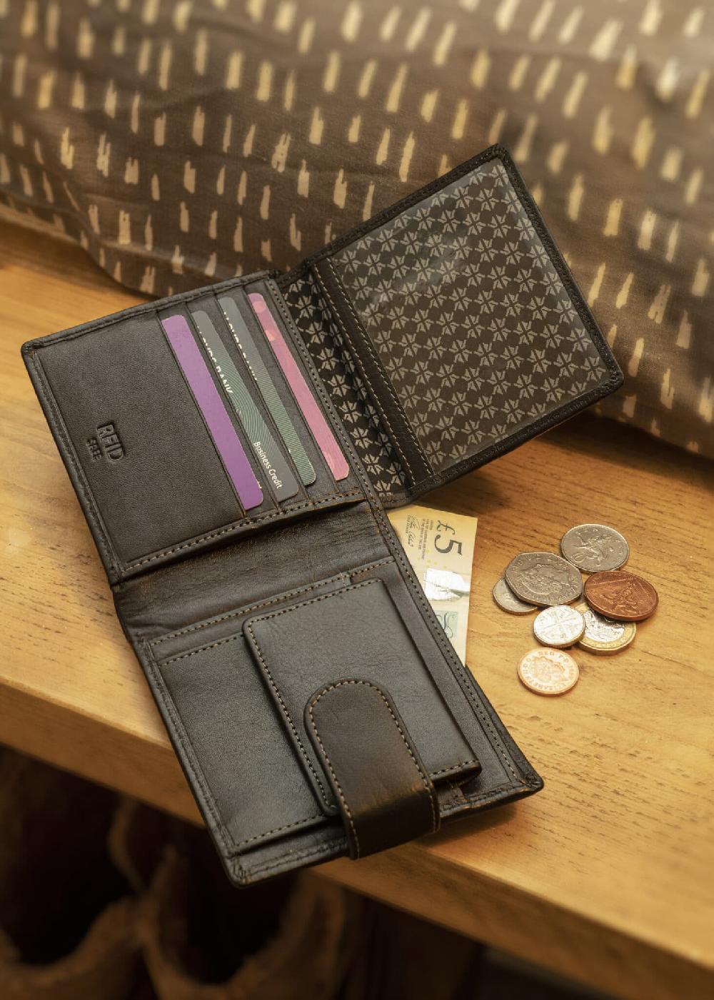 lambland Luxury Leather Flip Up Wallet