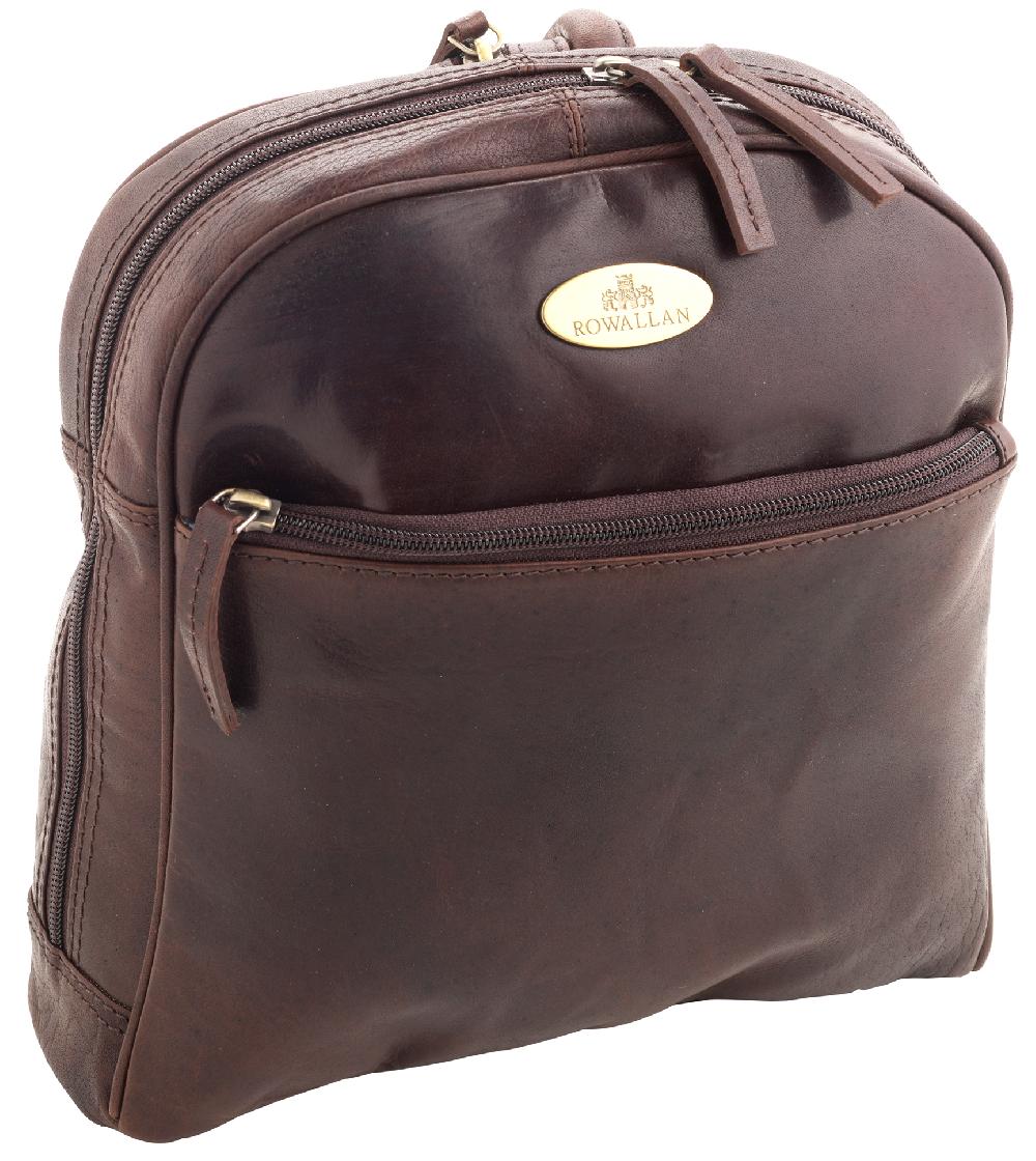 Lambland Luxury Leather Zipped Round Top Backpack