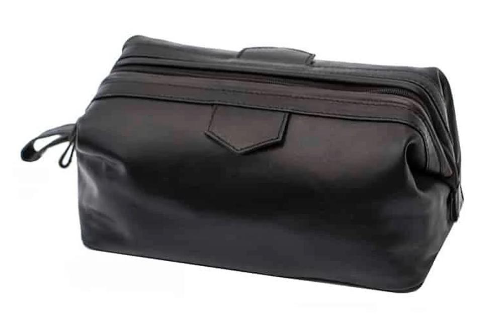 Lambland Luxury Leather Zipped Toiletry Bag