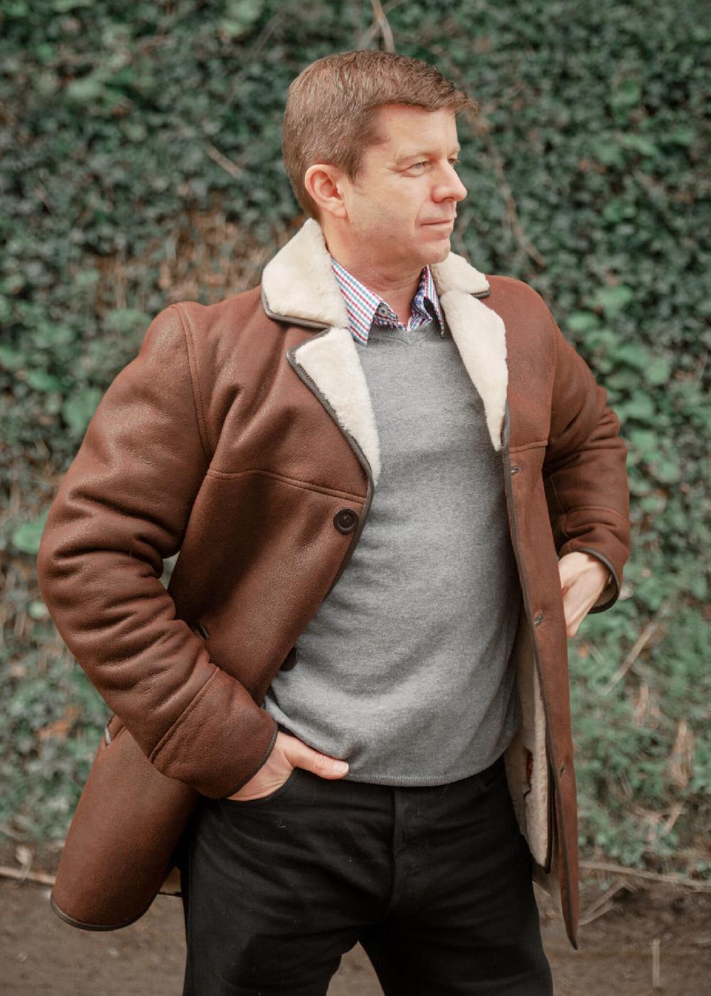 Lambland Men’s Luxury Sheepskin Coat