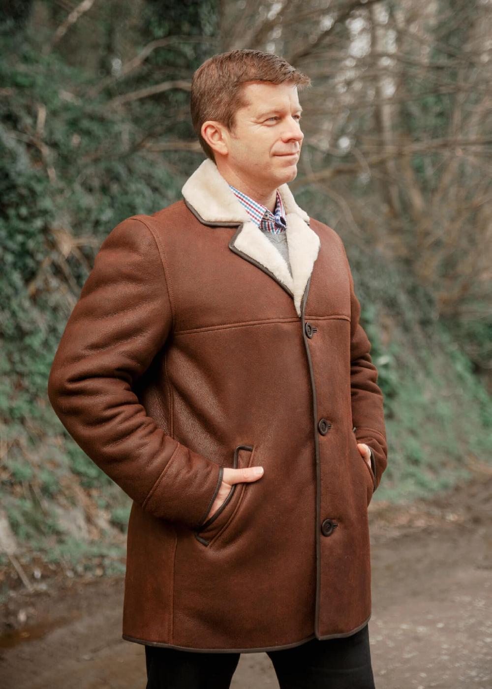 Lambland Men’s Luxury Sheepskin Coat