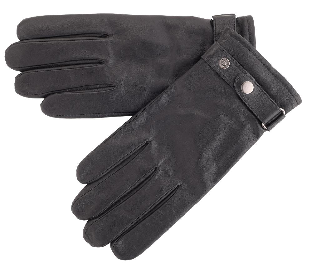 Lambland Men’s Premium Leather Biker Style Gloves