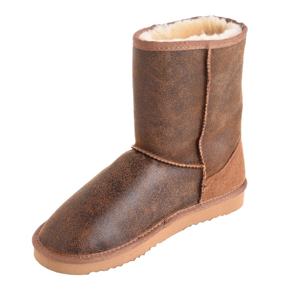 Lambland Men’s Sheepskin Boots With Aviator Finish