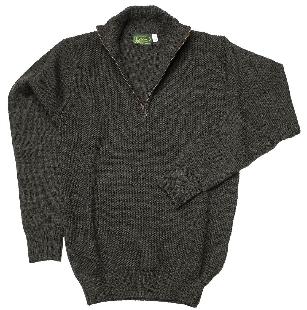 Lambland Men’s Zip Neck Clapdale Jumper