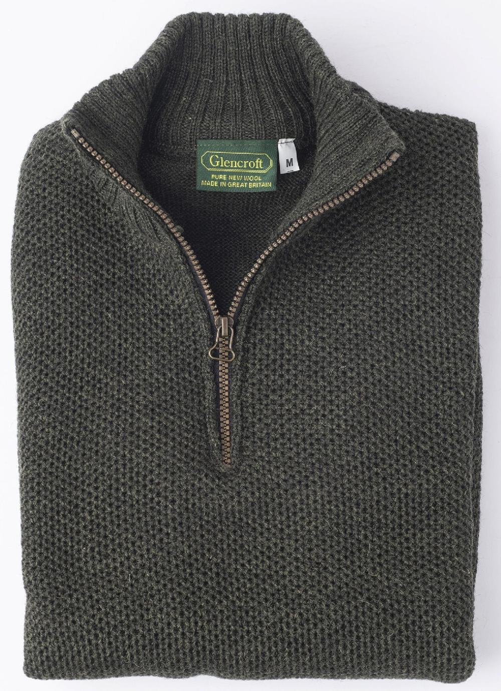 Lambland Men’s Zip Neck Clapdale Jumper