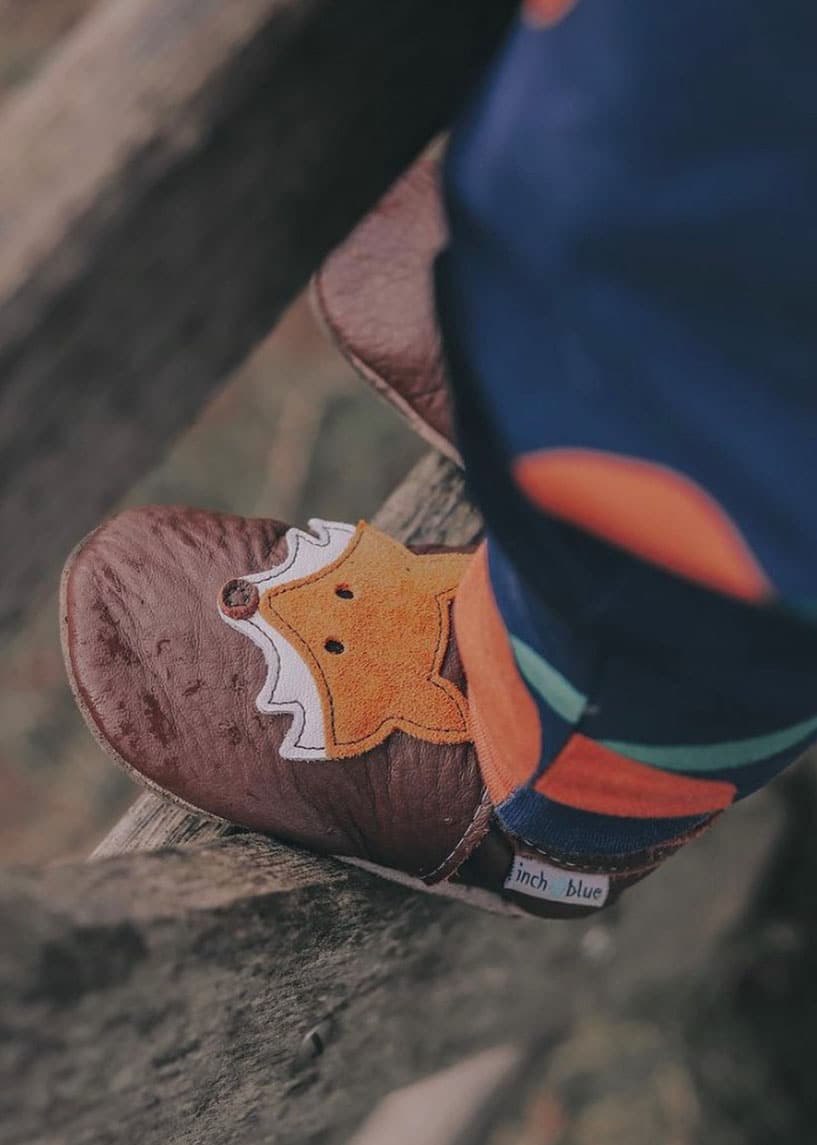 lambland Mr Fox Leather Baby Shoes