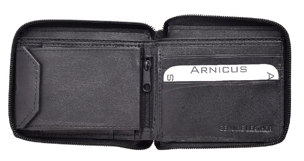 Lambland Nappa Leather Zip Round Security Wallet