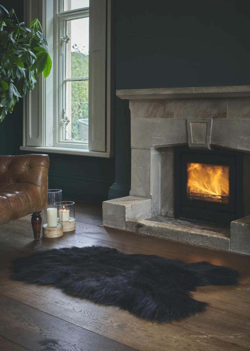 lambland Natural Blacky Brown Icelandic Sheepskin