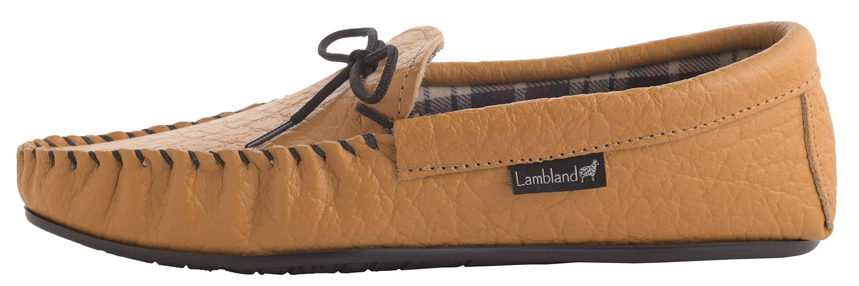 Lambland Oscar – Fabric Lined Leather Moccasins