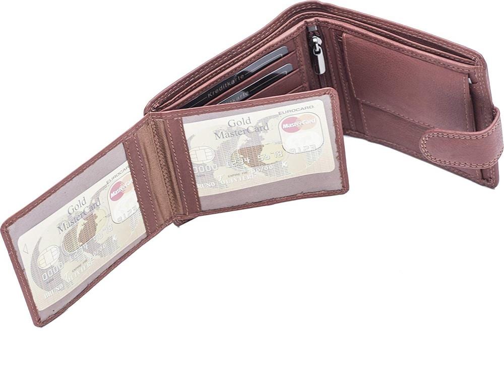 Lambland Premium Leather Organiser Flip Out Wallet