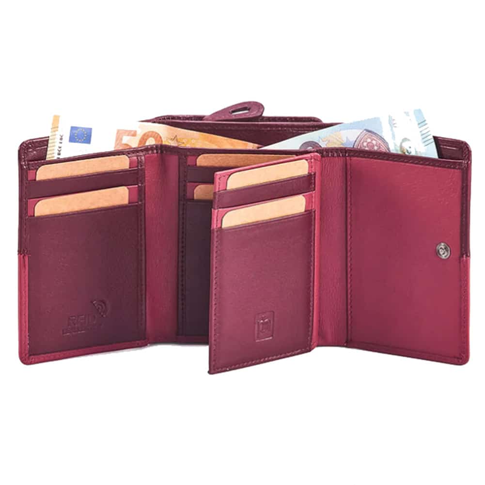 Lambland Premium Two Tone Leather Tri-fold Wallet