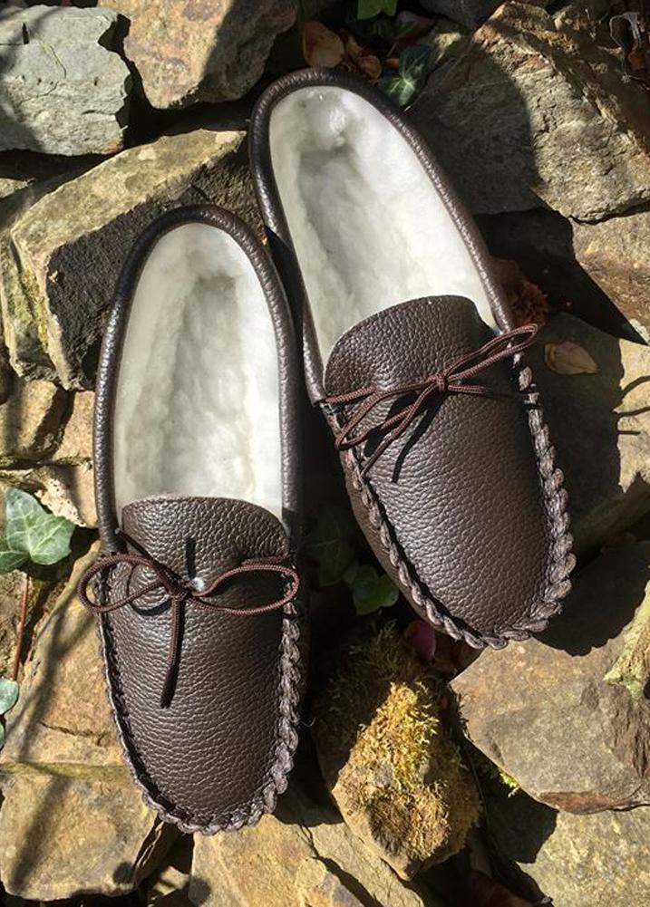 Lambland Quinn – Wool Lined Leather Moccasins