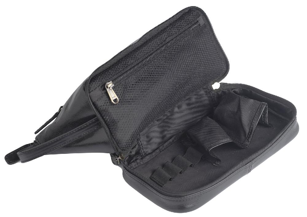 Lambland Real Premium Leather Zipped Toiletry Bag