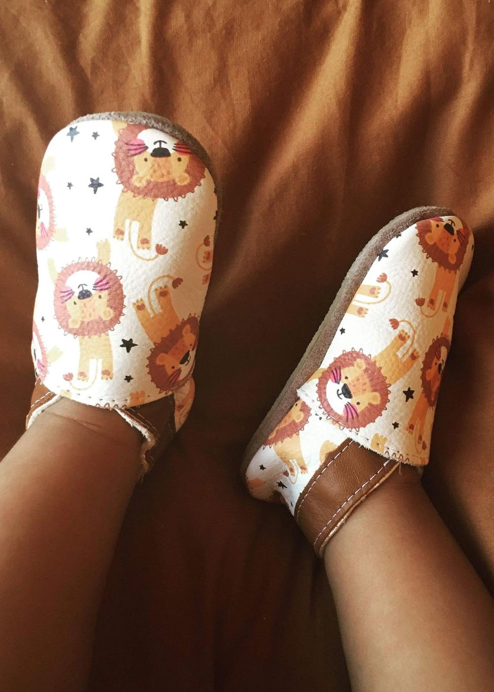 lambland Roar Leather Baby Shoes