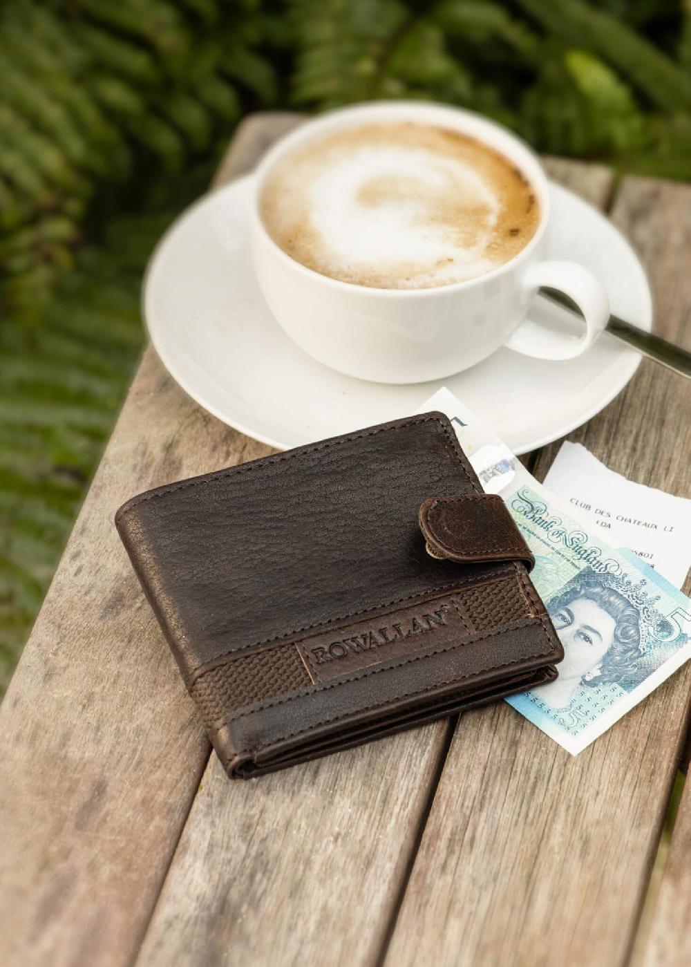 lambland Rustic Buffalo Leather Flip Out Wallet