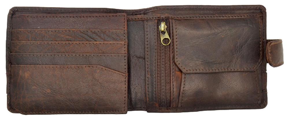 Lambland Rustic Leather Tri-fold Wallet