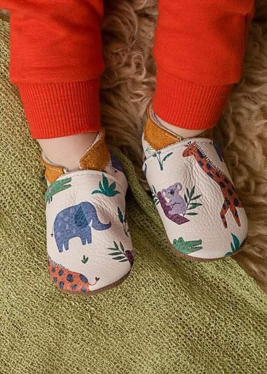 lambland Safari Leather Baby Shoes