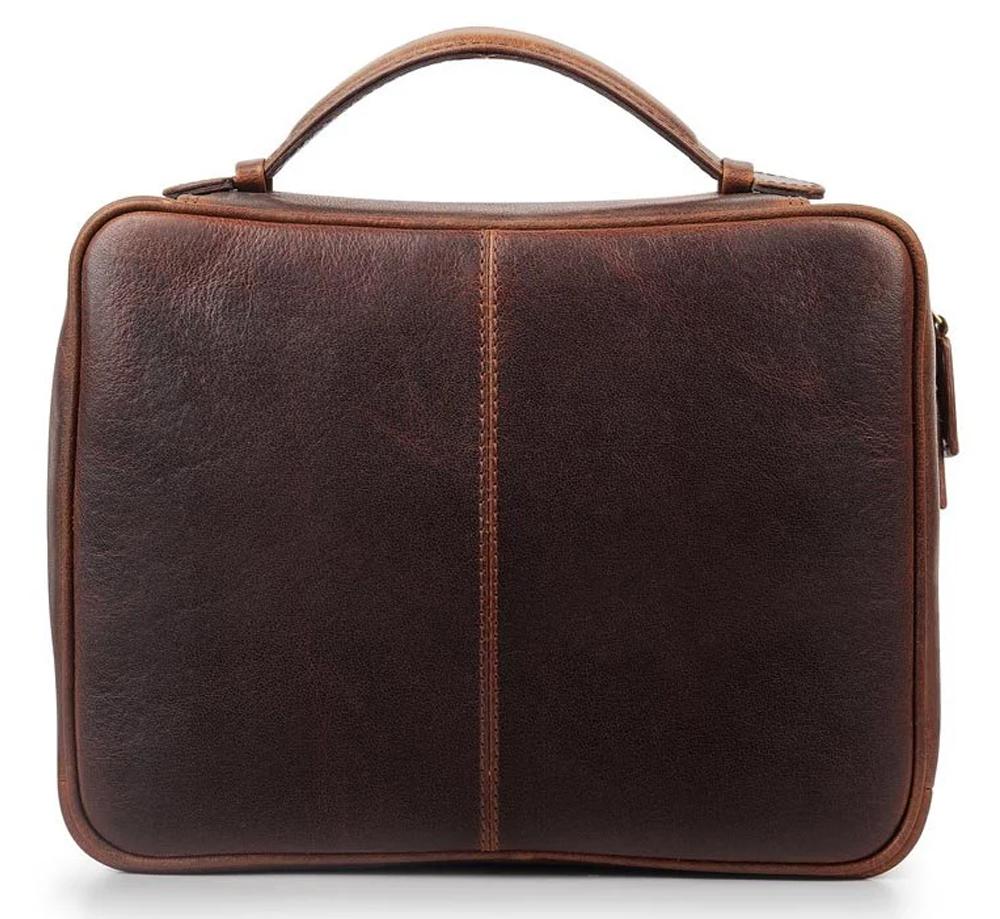 Lambland Savannah Leather Wash Bag
