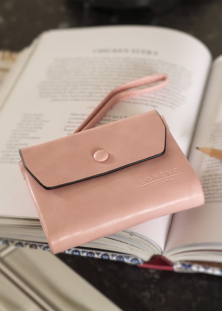 lambland Soft Faux Leather Wallet with Wrist Strap