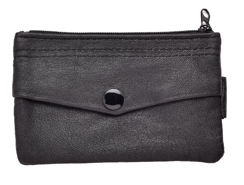 Lambland Soft Leather Key Card And Coin Pouch