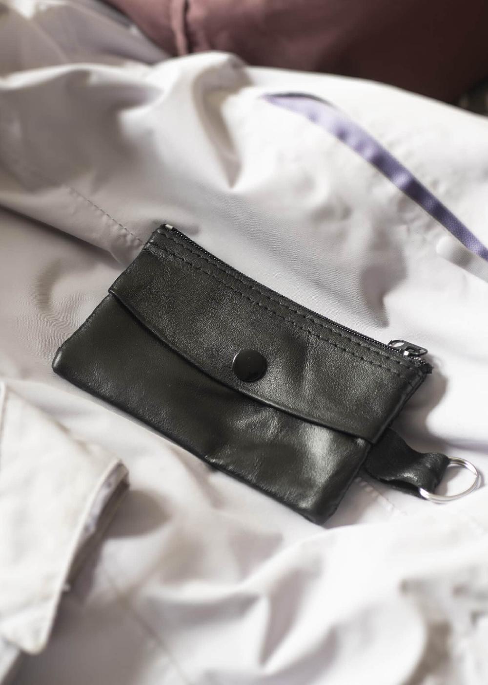 lambland Soft Leather Key Card and Coin Pouch