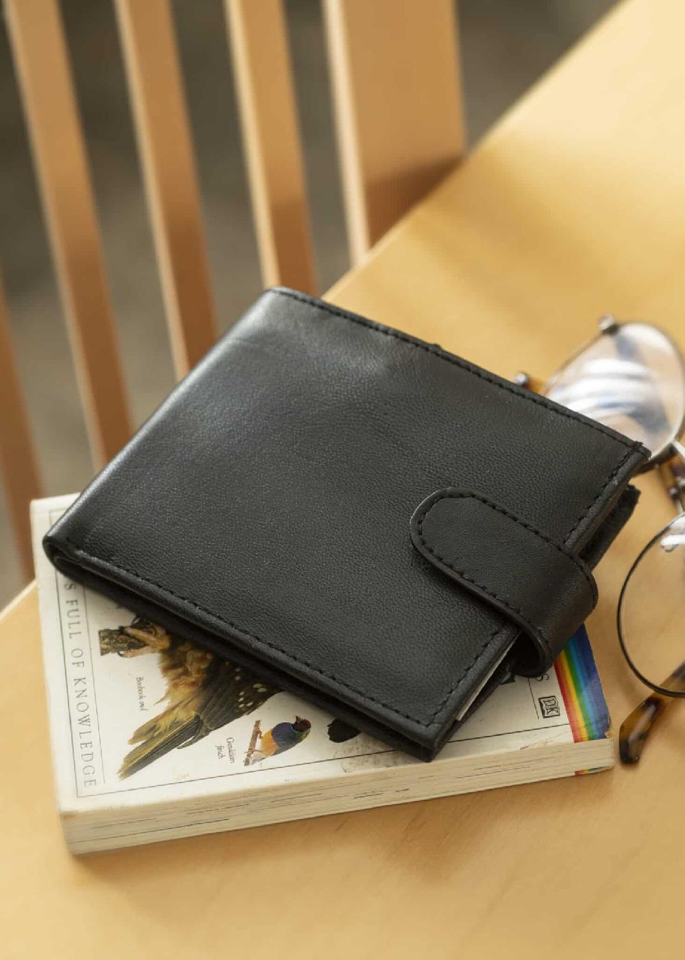 lambland Soft Nappa Leather Flip Up Wallet