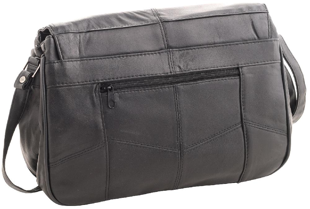 Lambland Soft Nappa Leather Large Flap Over Bag