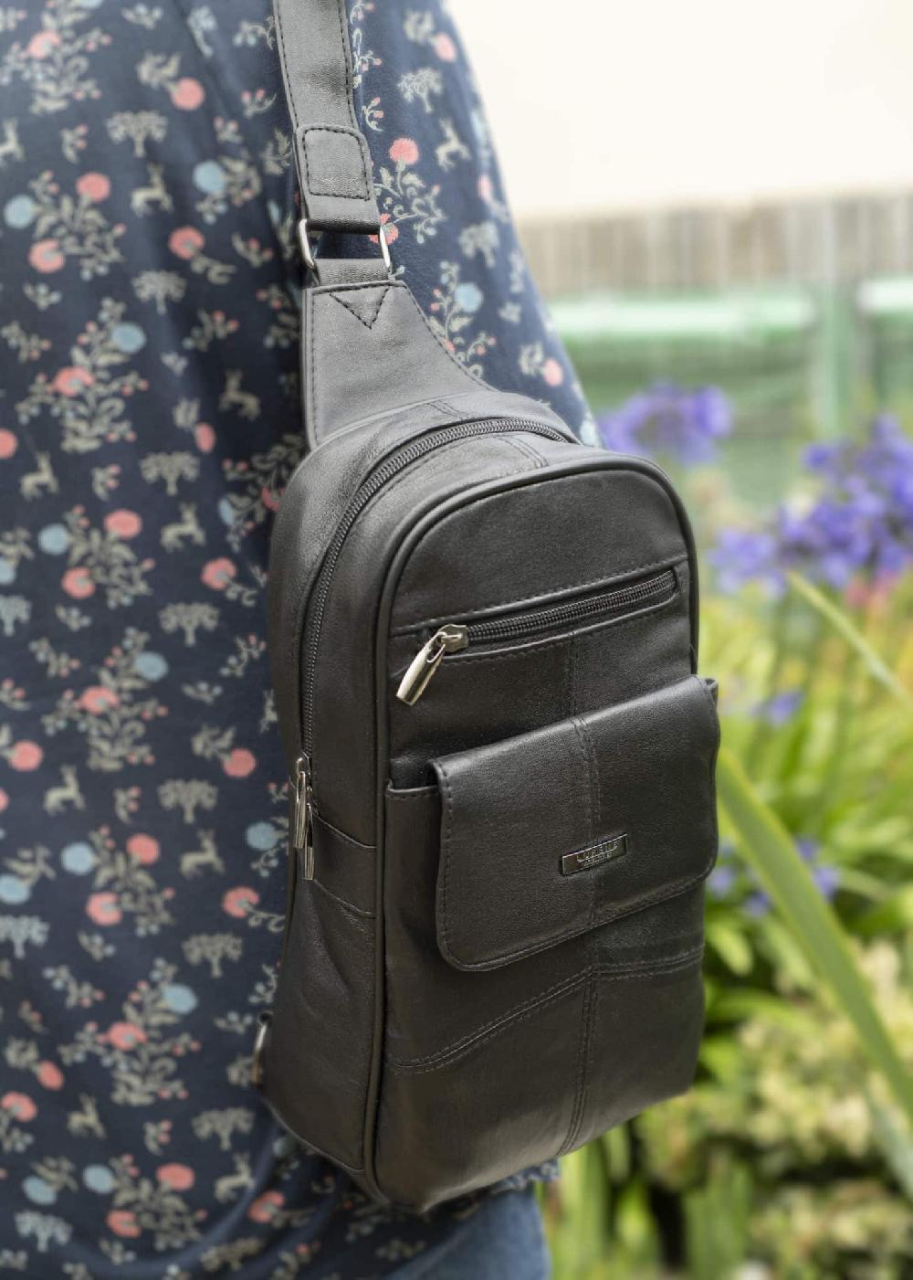 lambland Soft Nappa Leather Single Sling Backpack