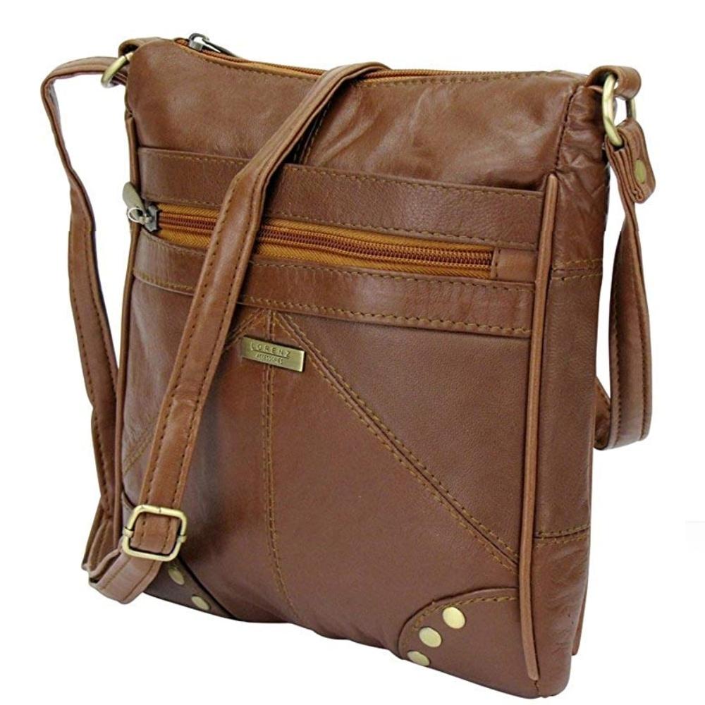 Lambland Soft Nappa Leather Slim Zipped Bag