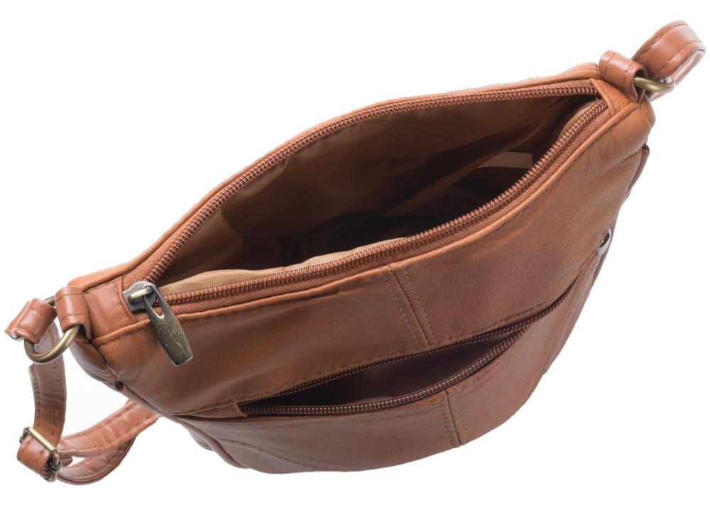 Lambland Soft Nappa Leather Slim Zipped Bag