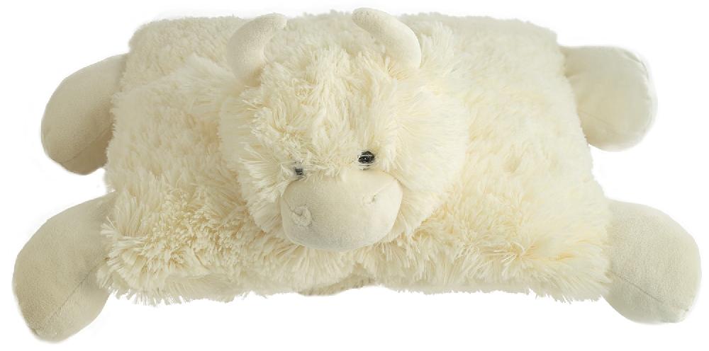 Lambland Super Soft Cream Highland Cow Toy Cushion