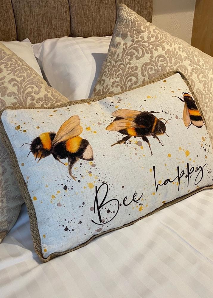 Lambland Super Soft Large Bee Cushion