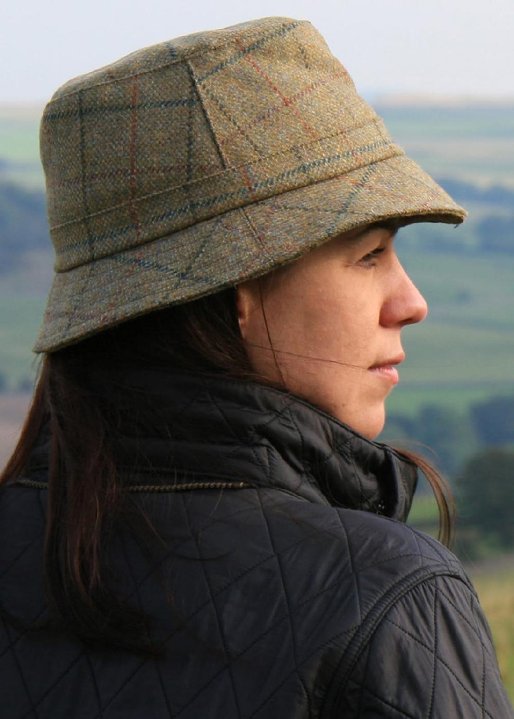 lambland Teflon Coated Wool Tweed Poacher Hat