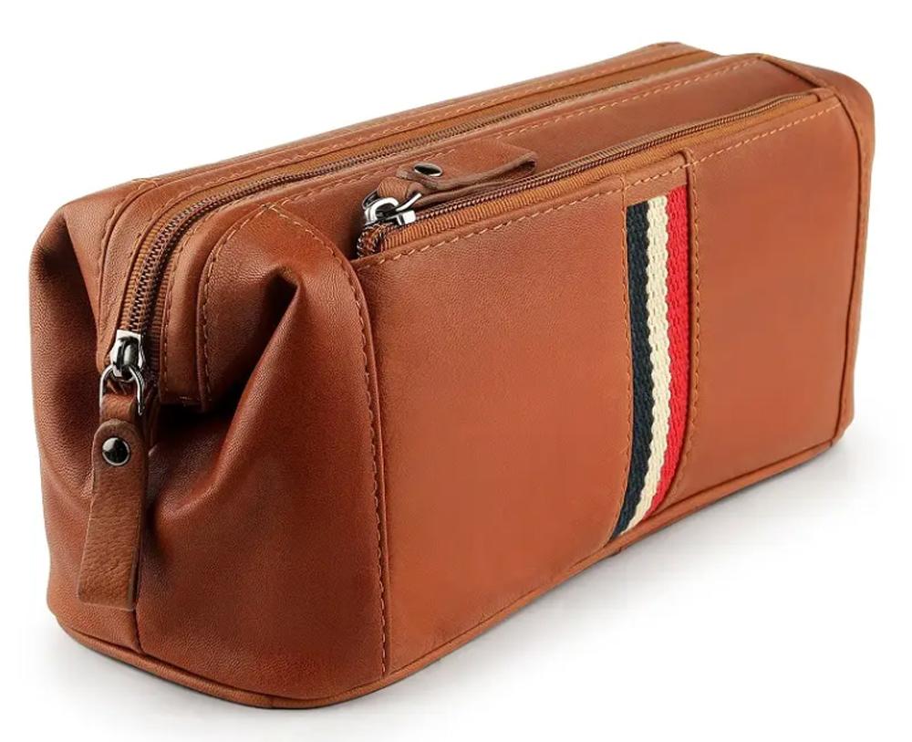 Lambland Texan Leather Wash Bag