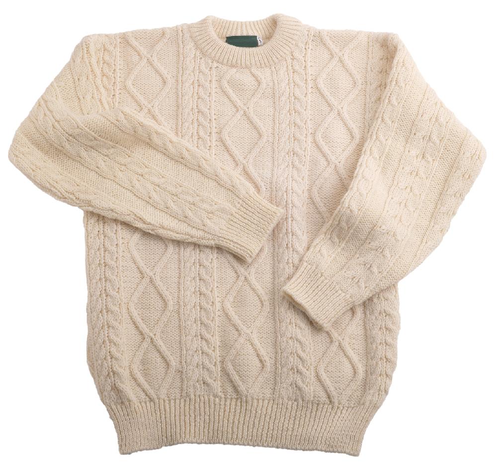 Lambland Unisex 100% Wool Aran Jumper