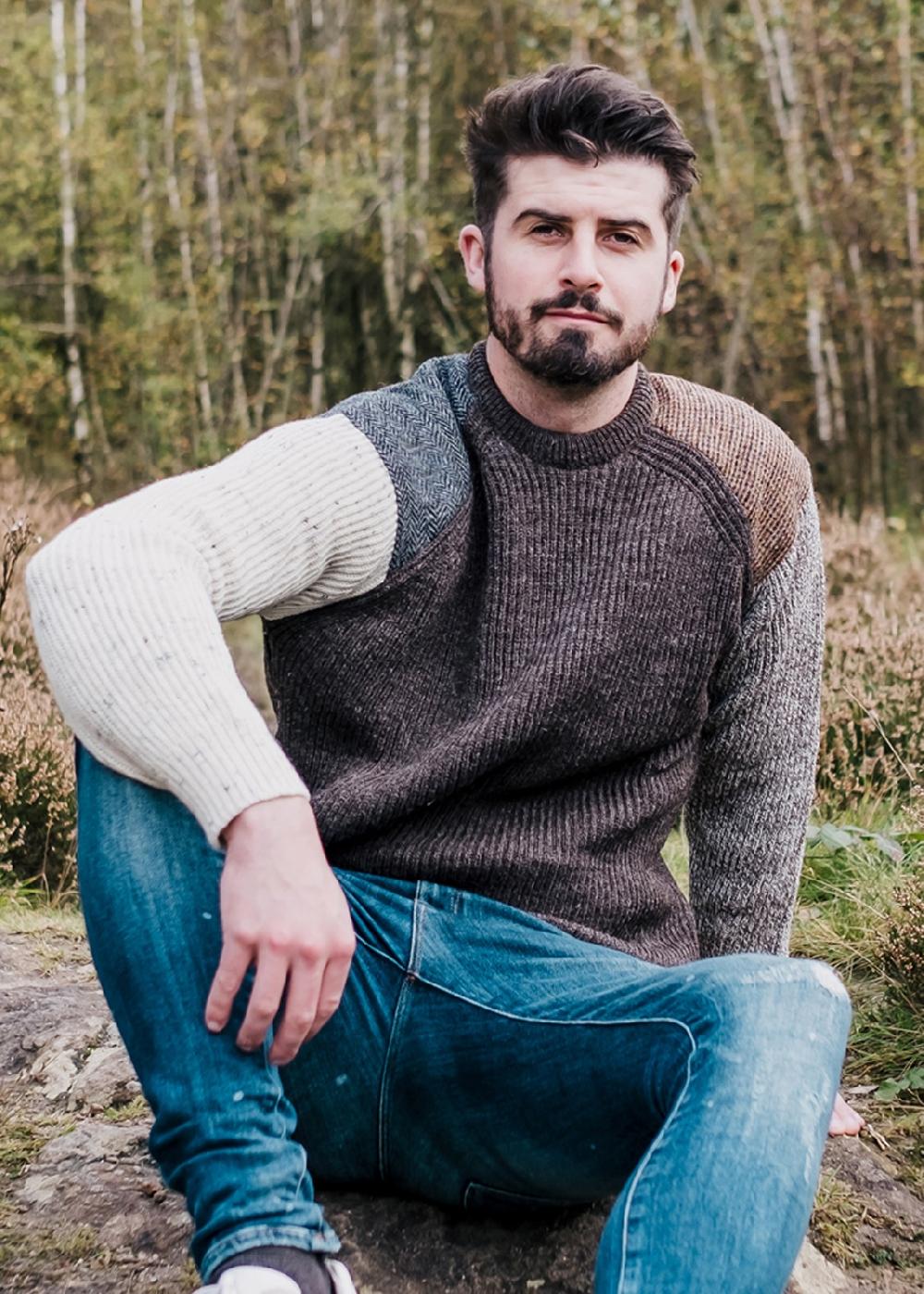 lambland Unisex Yorkshire Tweed Patch Sweater