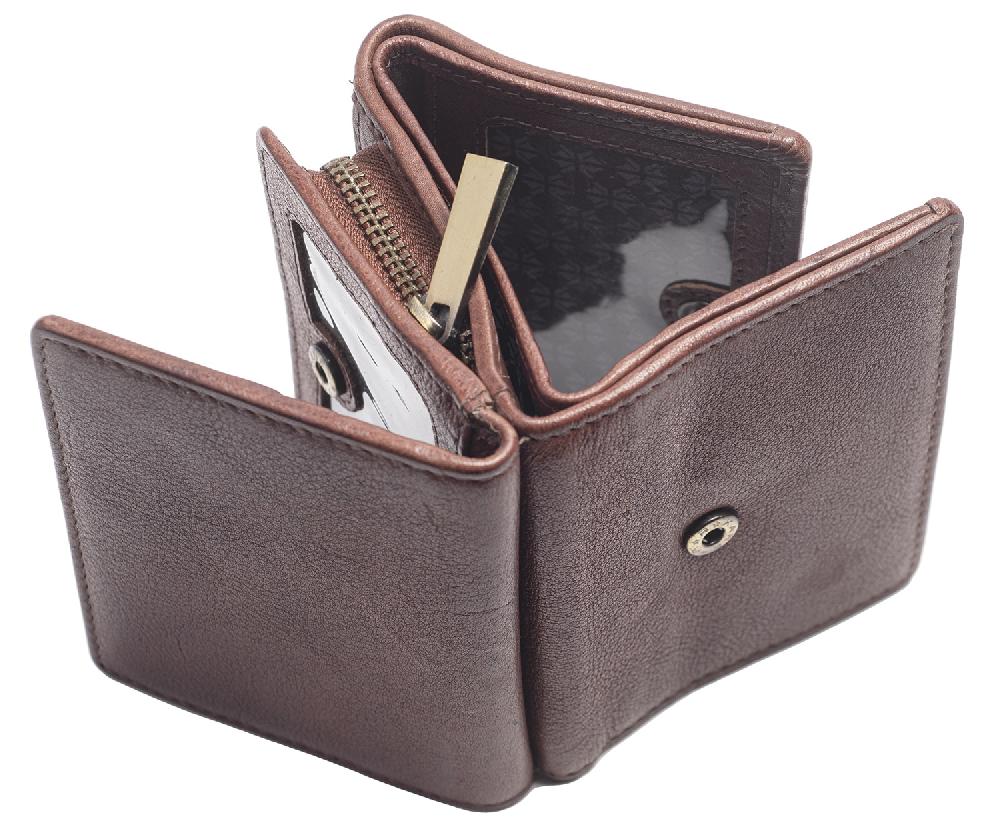 Lambland Vintage Leather Tri-Fold Wallet