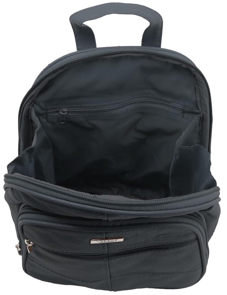 Lambland Wide Opening Luxury Leather Backpack