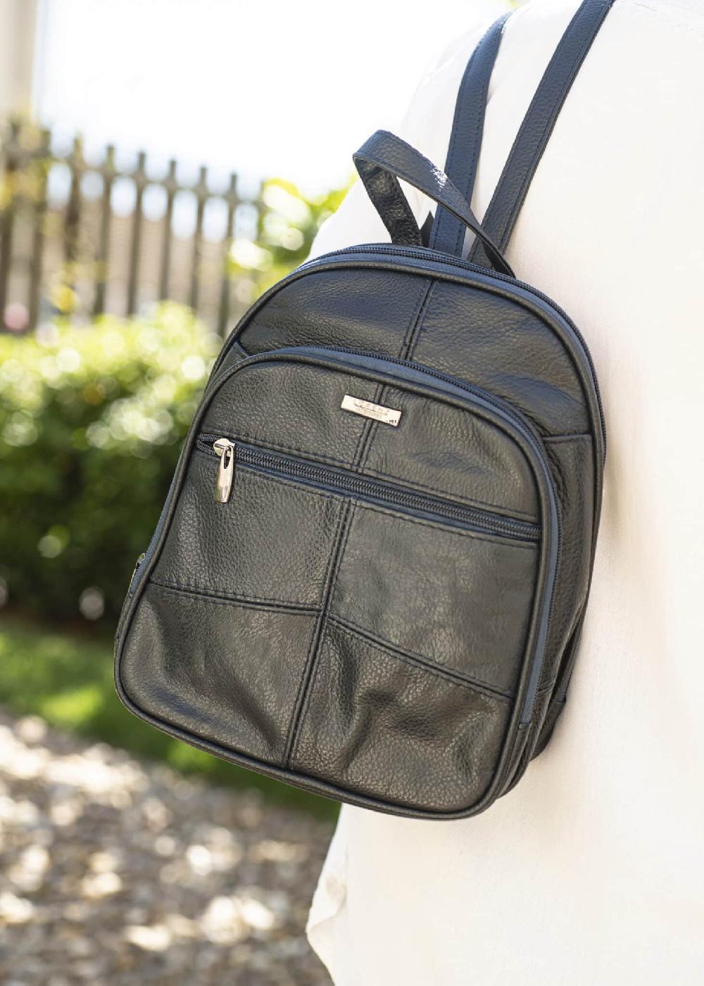 lambland Wide Opening Luxury Leather Backpack