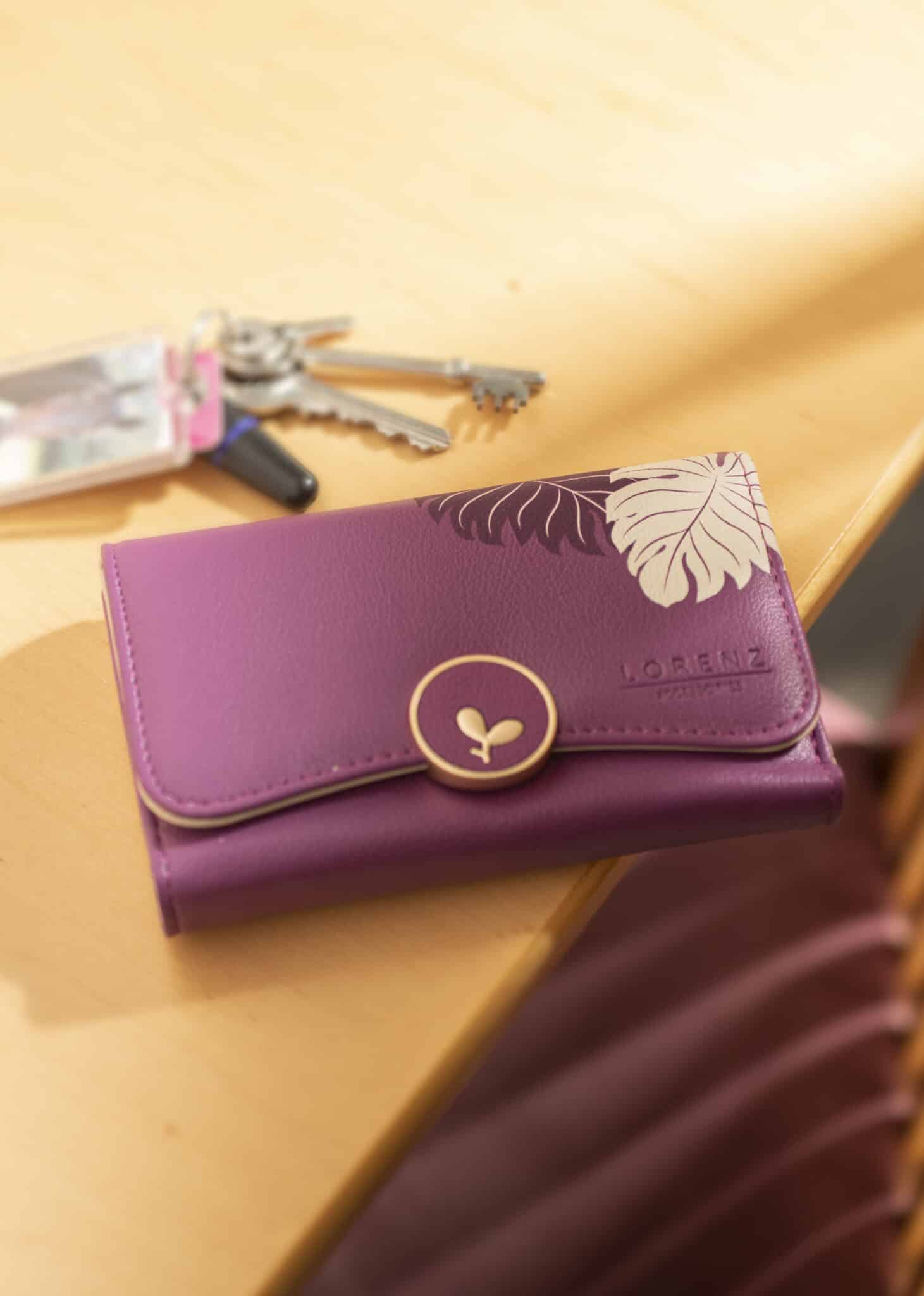 lambland Women’s Soft Faux Leather Tri-Fold Wallet