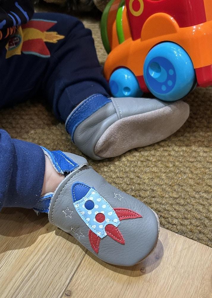 lambland Zoom Leather Baby Shoes