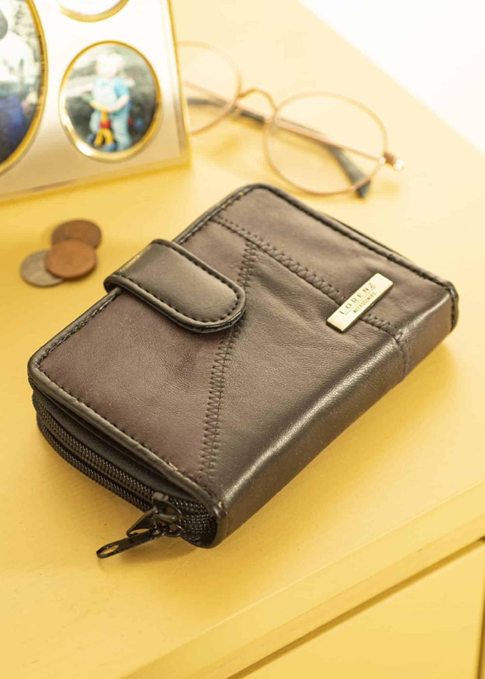 lambland Large Soft Leather Patchwork Organiser Wallet