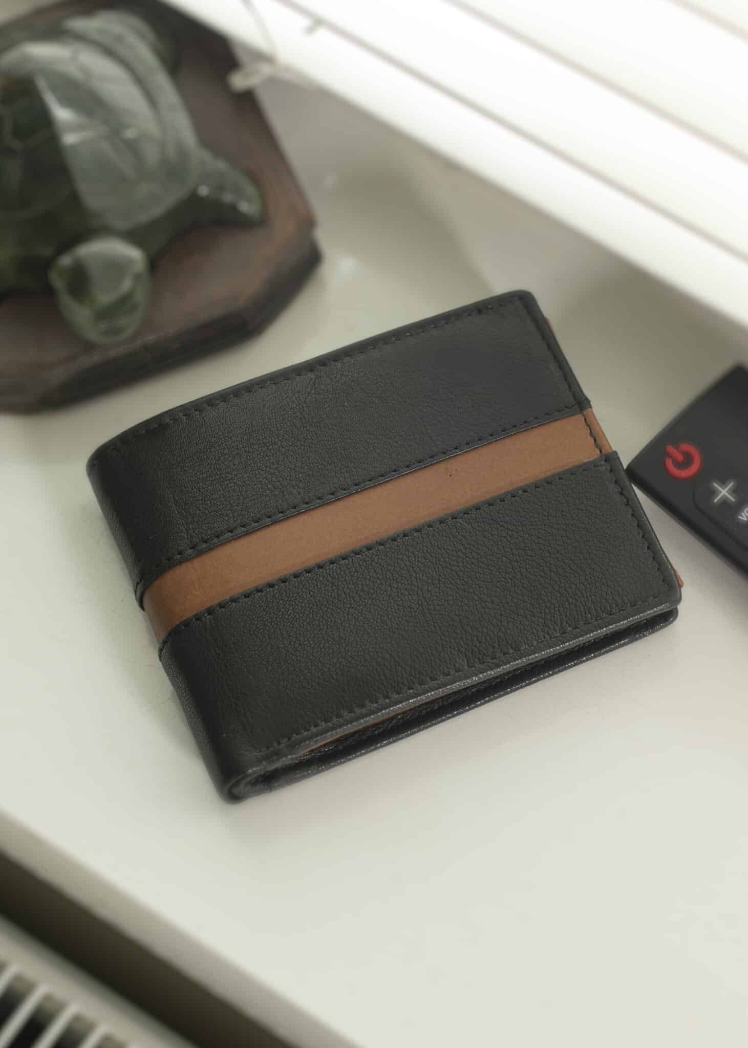 lambland Leather Two Tone Wallet with Multiple Card Slots