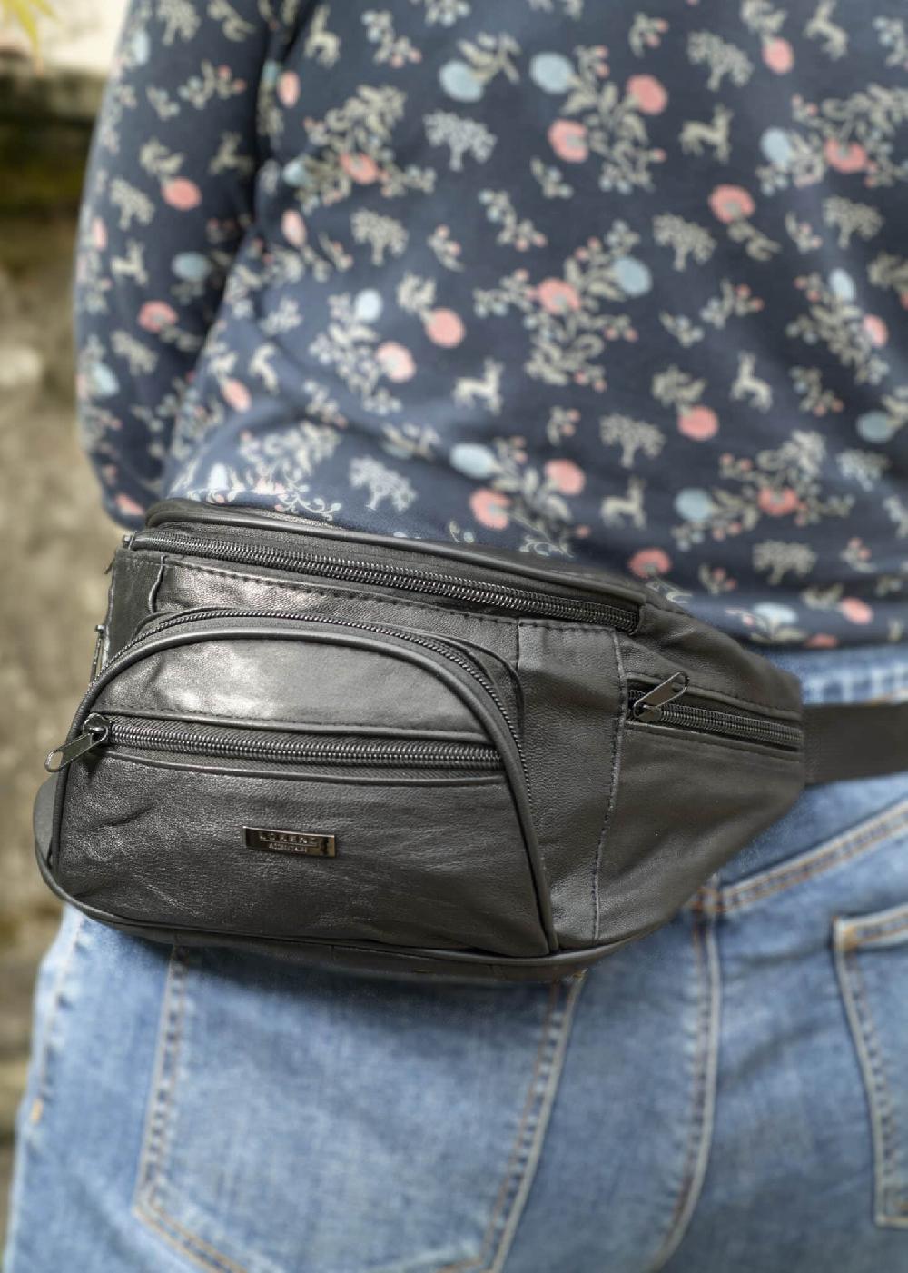 lambland Lightweight Nappa Leather Waist Bag Bumbag