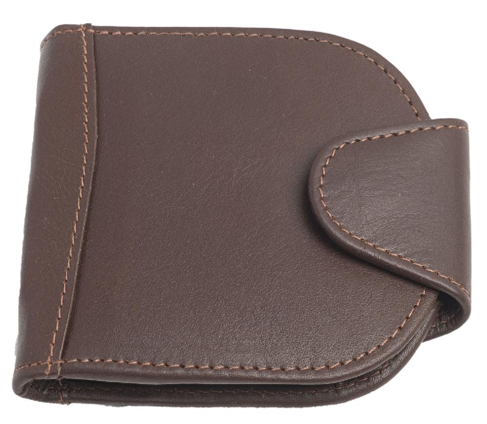 Lambland Luxury Leather Popper Fastened Tray Wallet