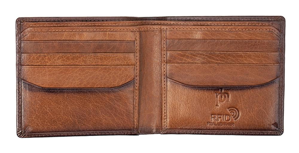 Lambland Luxury Leather Practical Bi-Fold Slim Wallet