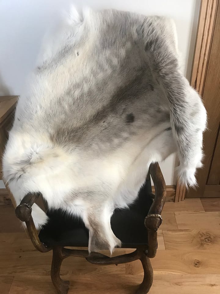 Lambland Medium Reindeer Hide In Light Natural Shades